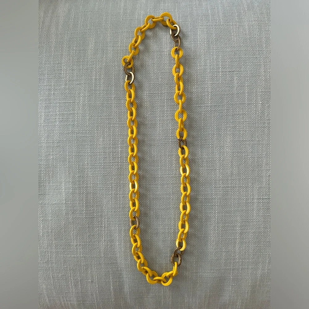 J. Crew Yellow Chain Necklace - Picture 4 of 5